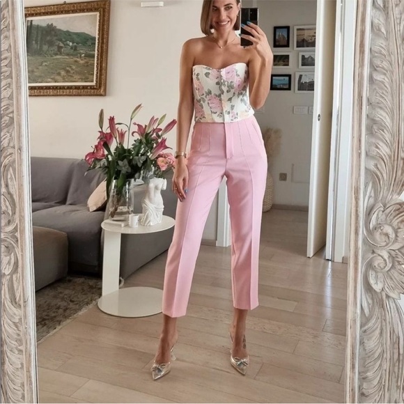 Zara Floral Corset Top, new with tags - Picture 3 of 7